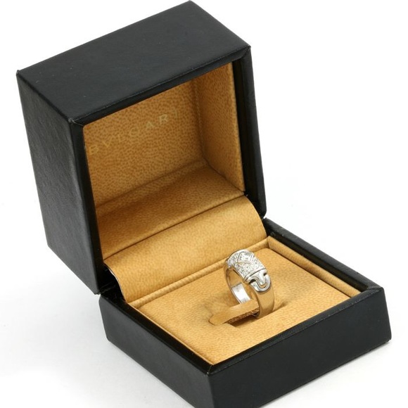 BVLGARI 18k white gold .45 carat diamond ring - Picture 5 of 5